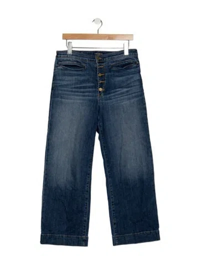 Pre-owned Ramy Brook High-rise Wide Leg Jeans In Black