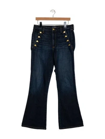 Pre-owned Ramy Brook High-rise Wide Leg Jeans In Blue