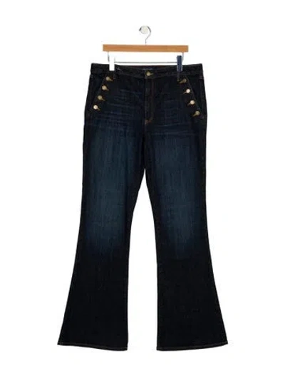 Pre-owned Ramy Brook High-rise Wide Leg Jeans In Blue