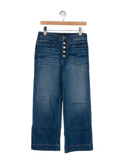 Pre-owned Ramy Brook High-rise Wide Leg Jeans In Blue