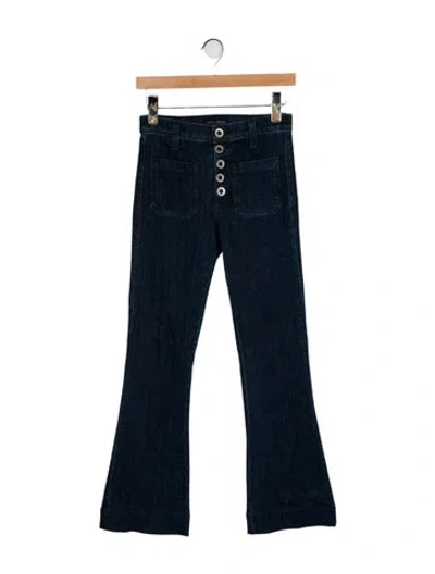 Pre-owned Ramy Brook High-rise Wide Leg Jeans In Blue