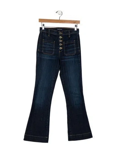 Pre-owned Ramy Brook High-rise Wide Leg Jeans In Blue