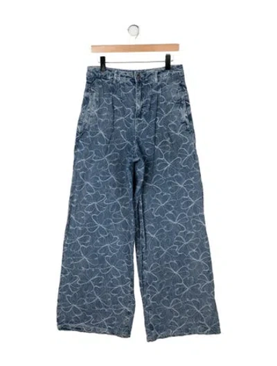 Pre-owned Ramy Brook High-rise Wide Leg Jeans In Blue