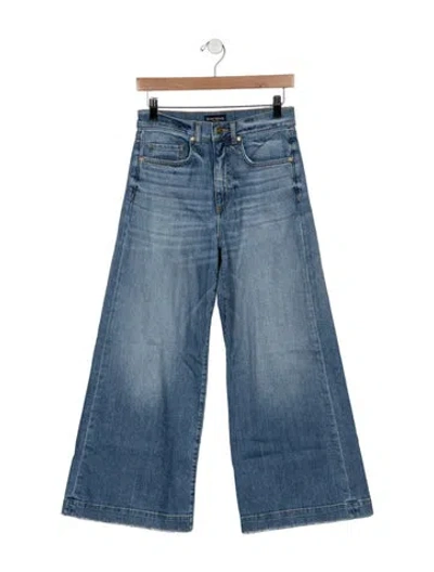 Pre-owned Ramy Brook High-rise Wide Leg Jeans In Blue
