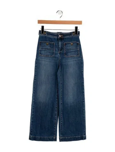 Pre-owned Ramy Brook High-rise Wide Leg Jeans In Blue