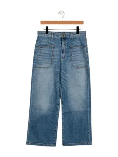 Pre-owned Ramy Brook High-rise Wide Leg Jeans W/ Tags In Blue