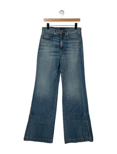 Pre-owned Ramy Brook High-rise Wide Leg Jeans W/ Tags In Blue