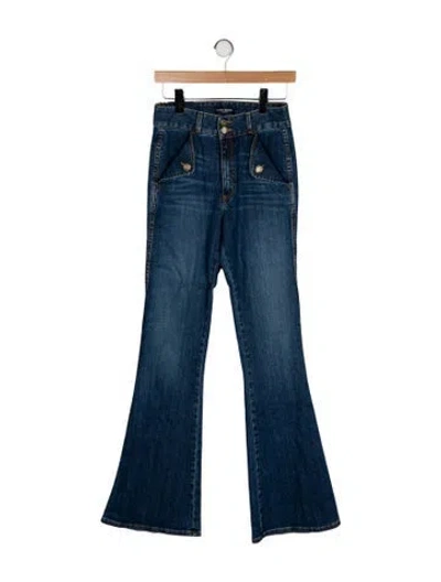 Pre-owned Ramy Brook High-rise Wide Leg Jeans W/ Tags In Blue