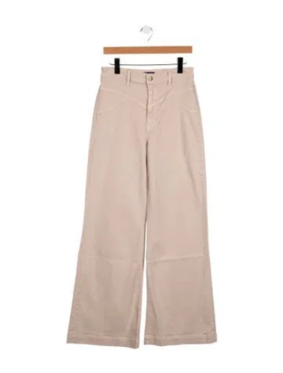 Pre-owned Ramy Brook High-rise Wide Leg Jeans W/ Tags In Neutral