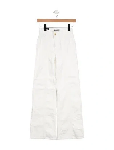 Pre-owned Ramy Brook High-rise Wide Leg Jeans W/ Tags In Neutrals