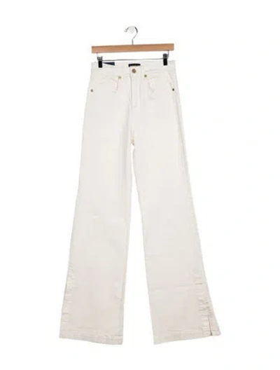 Pre-owned Ramy Brook High-rise Wide Leg Jeans W/ Tags In White