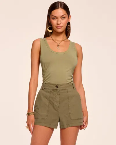 Ramy Brook Hilary Canvas Mini Short In Green