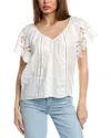 Ramy Brook Lynette Linen-blend Top In White