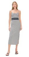Ramy Brook Hollis Midi Dress In Spring Navy Pucker