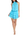 Ramy Brook Hudson Sleeveless Minidress In Blue
