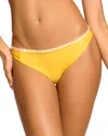 Ramy Brook Iliana Contrast Edge Bikini Bottoms In Lemon Drop