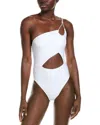 Ramy Brook India Embellished Asymmetric One-piece Swimsuit In White