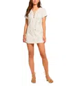 Ramy Brook Ines Eyelet Denim Mini Dress In White