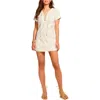 Ramy Brook Ines Eyelet Denim Mini Dress In White