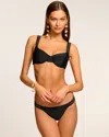 Ramy Brook Iryna Embroidered Underwire Bikini Top In Black Embroidered