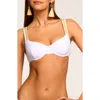 Ramy Brook Iryna Embroidered Underwire Bikini Top In White