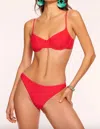 Ramy Brook Mona Underwire Bikini Top In Red