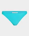 Ramy Brook Isla Low-rise Bikini Bottoms In Blue