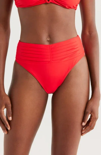 Ramy Brook Ivo Bikini Bottoms In Red
