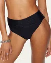 Ramy Brook Ivo Ruched Bikini Bottoms In Black