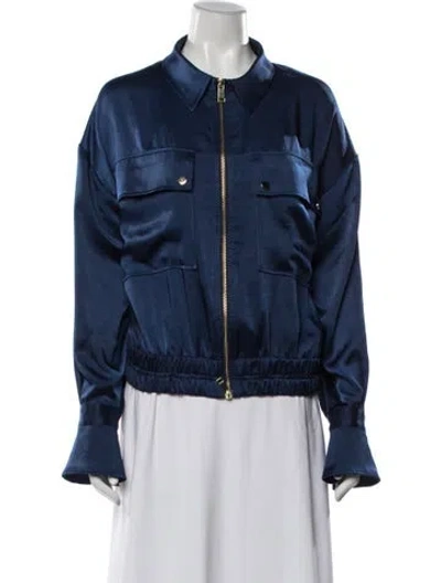 Pre-owned Ramy Brook Jacket In Blue