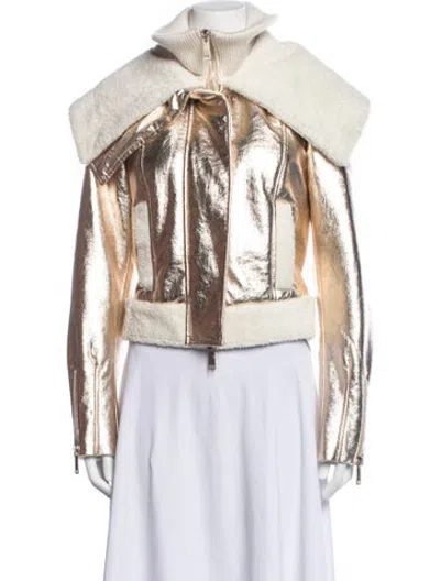 Pre-owned Ramy Brook Jacket In Neutrals