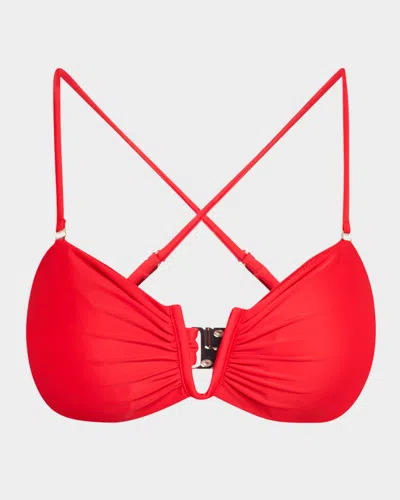 Ramy Brook Jaedyn Bikini Top In Orange