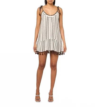 Ramy Brook Jaxson Dress In Brown Stripe In Multi