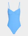 Ramy Brook Jayda Underwire One-piece Swimsuit In Serene Blue