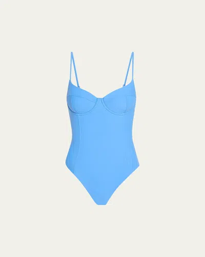 Ramy Brook Jayda One-piece Swimsuit In Serene Blue