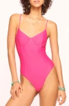 Ramy Brook Jayda One-piece Swimsuit In Perfect Pink