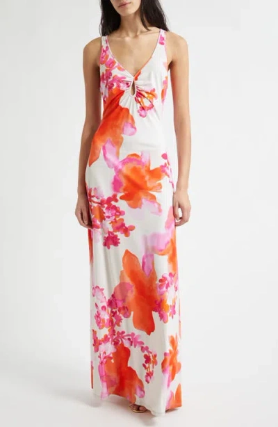 Ramy Brook Jazz Floral Knit Maxi Dress In Multi