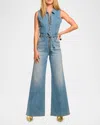 Ramy Brook Jemma Denim Jumpsuit In Light Wash