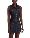 Ramy Brook Jenna Sleeveless Denim Minidress In Blue