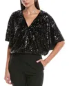 Ramy Brook Jenni Sequin Top In Black