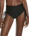Ramy Brook Colorblock Luella Bikini Bottoms In Black