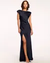 Ramy Brook Joanna Cowl Back Gown In Navy