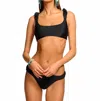 Ramy Brook Joelle Ruched Bikini Bottoms In Black