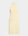 Ramy Brook Joelle Halter Sweater Minidress