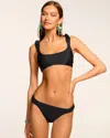 Ramy Brook Joelle Scoop Neck Bikini Top In Black