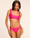 Ramy Brook Joelle Scoop Neck Bikini Top In Perfect Pink