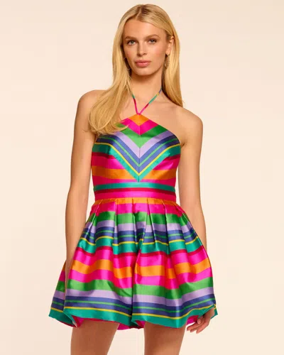 RAMY BROOK JOEY BUBBLE HALTER MINI DRESS
