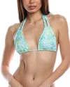 Ramy Brook Jones Bikini Top In Green
