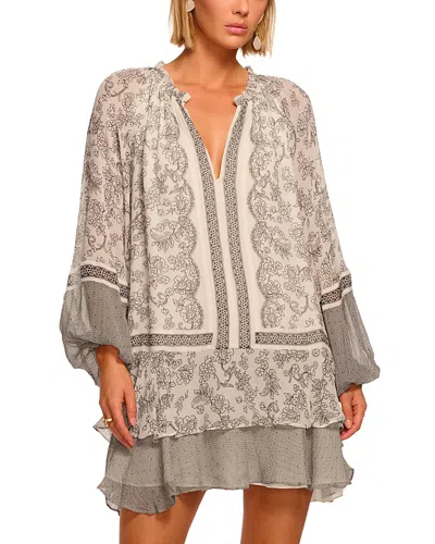 Ramy Brook Josephine Silk Mini Dress In Brown