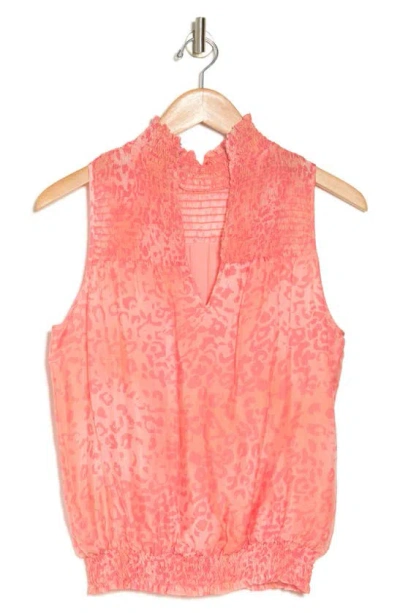 Ramy Brook Joy Leopard Print Sleeveless Top In Pink